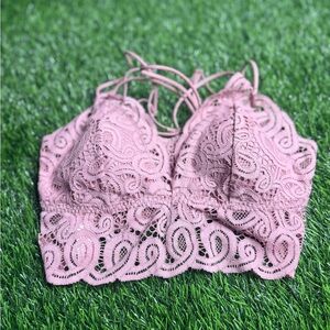 PINK Victoria's Secret Lace Bralette in Soft Pink